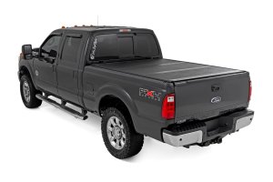 Ford F-350 Super Duty Hard Low Profile Bed Cover - Rough Country - Tri-fold - '99-'16
